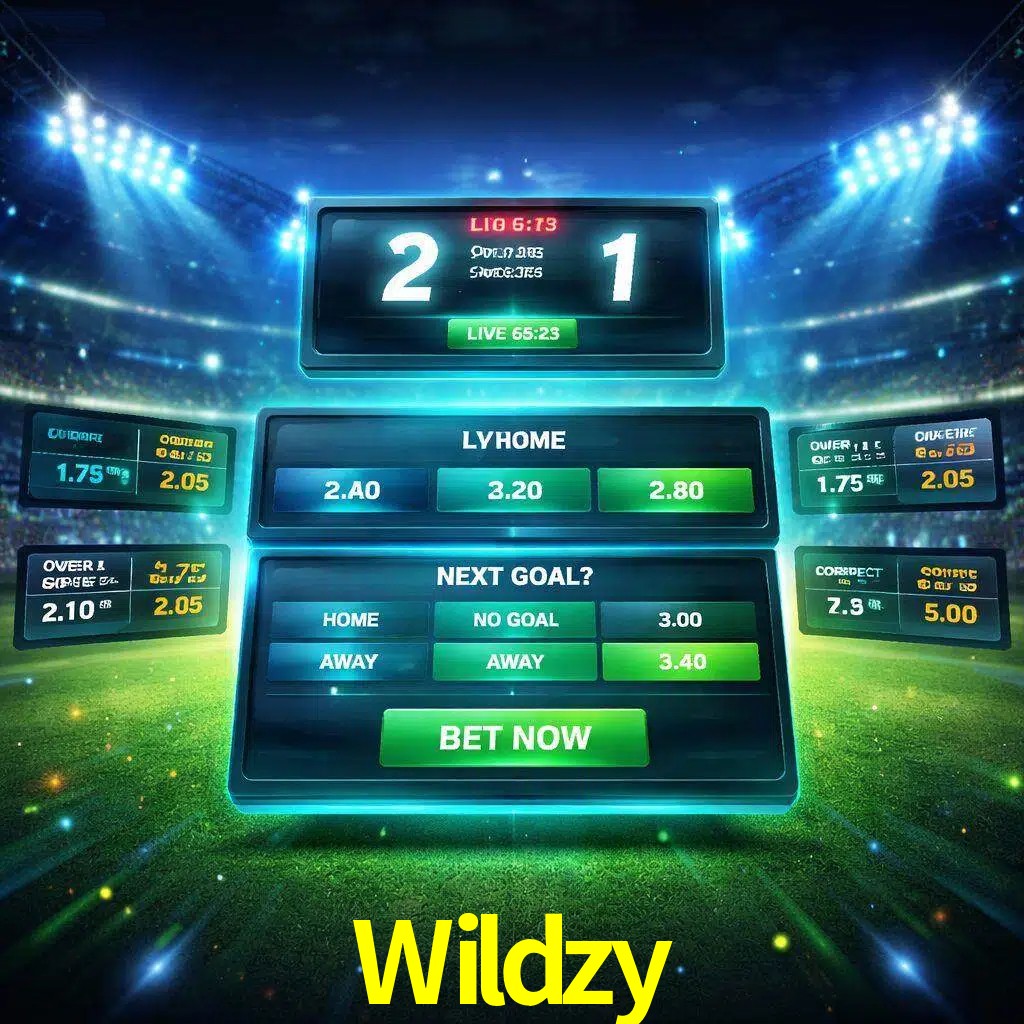 Vista de apuestas en vivo Wildzy durante un partido en curso